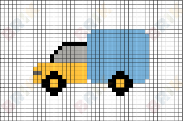 Truck Pixel Art
