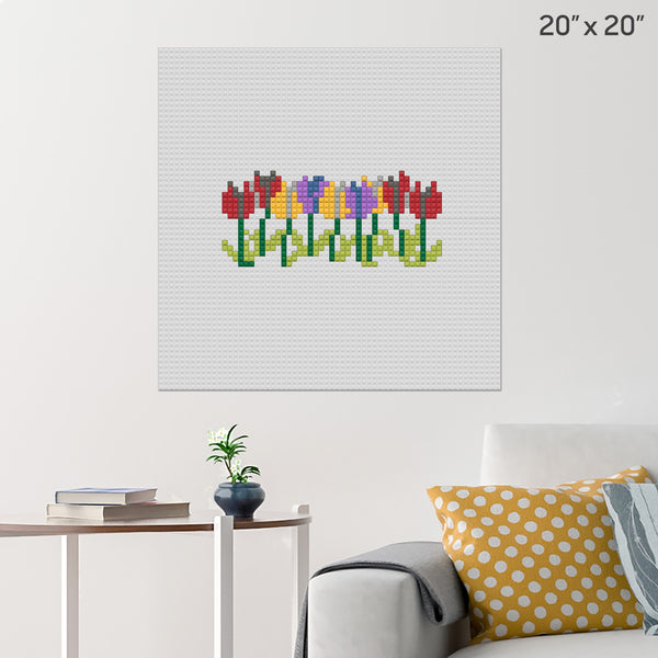 Tulips Brick Poster