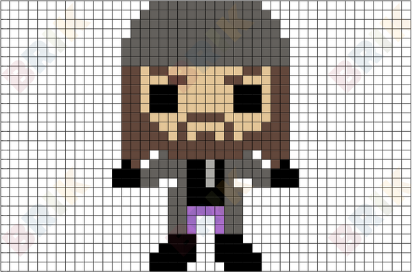 TWD Jesus Pixel Art