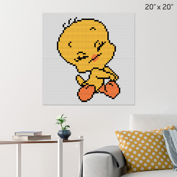 Tweety Bird Brick Poster