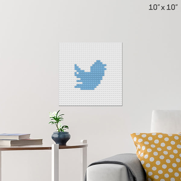twitter  card size Brick Poster
