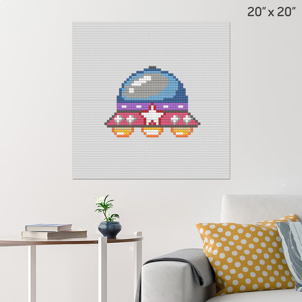 UFO Brick Poster