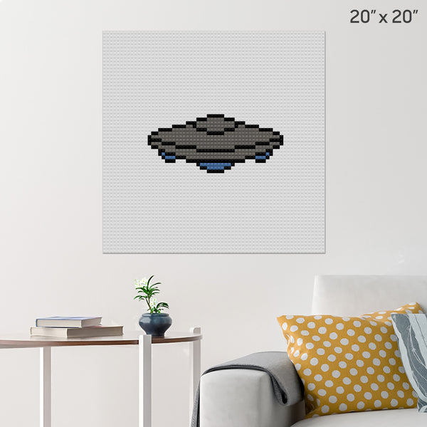 UFO Brick Poster