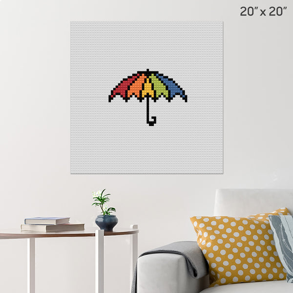 Umbrella Brick Poster