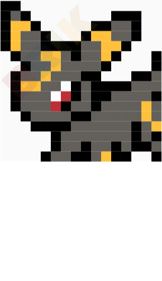 Umbreon Pixel Art