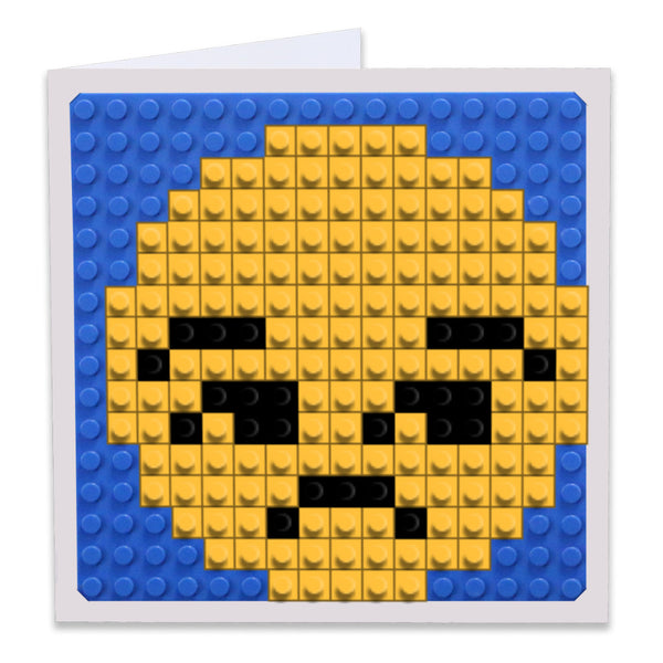 Unamused Face Emoji Greeting Card
