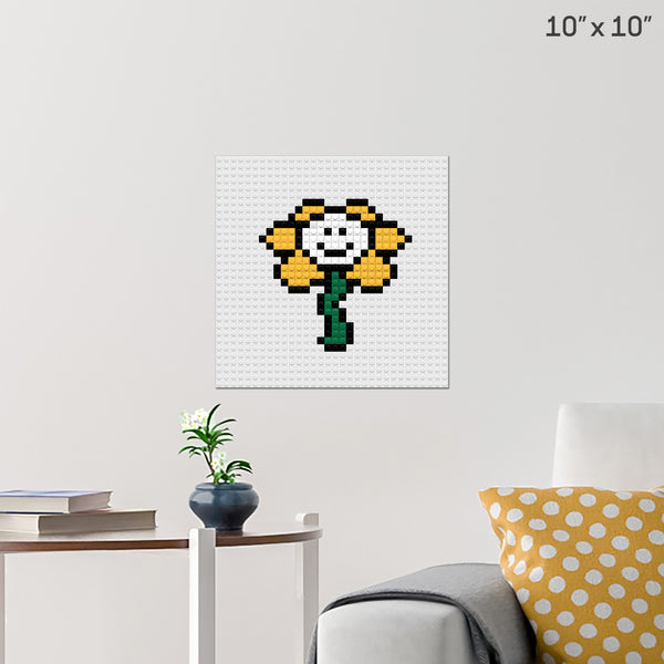 Undertale Flowey Brick Poster