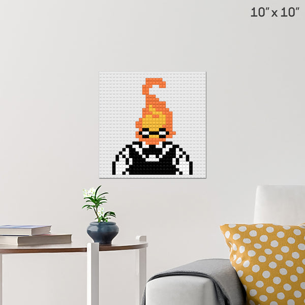 Undertale Grillby Brick Poster