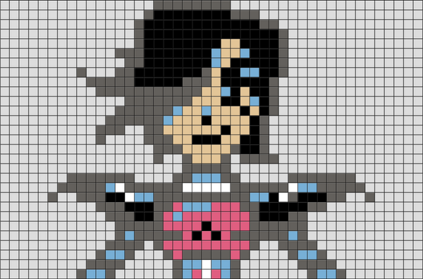 Undertale Mettaton Pixel Art