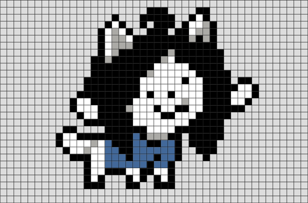 Undertale Temmie Pixel Art