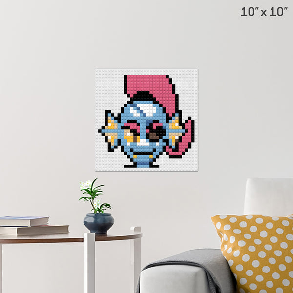 Undertale Undyne Brick Poster