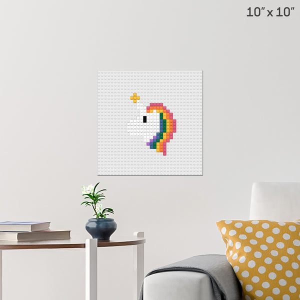 Unicorn Brick Poster