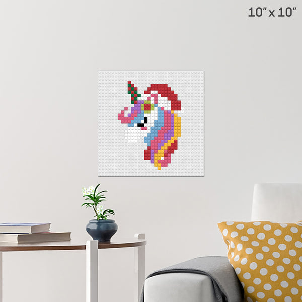 Unicorn Brick Poster