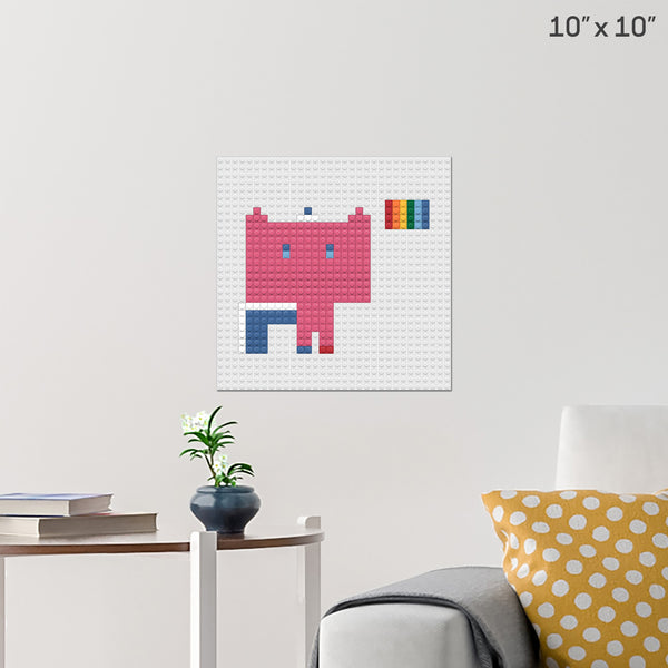 unikitty Brick Poster