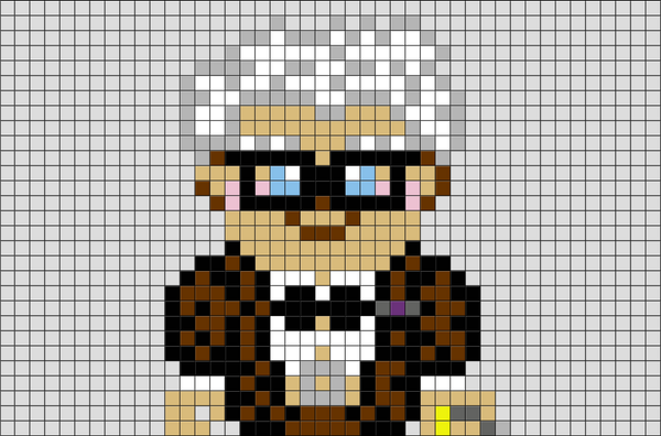 Up Carl Pixel Art