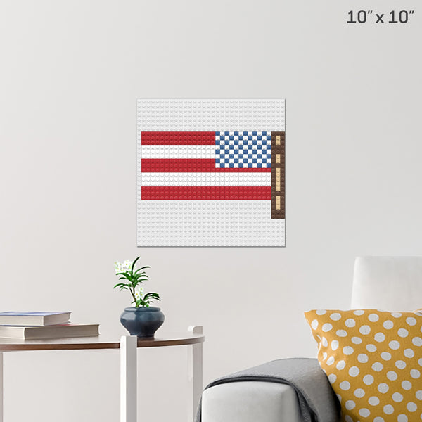 u.s.a Brick Poster
