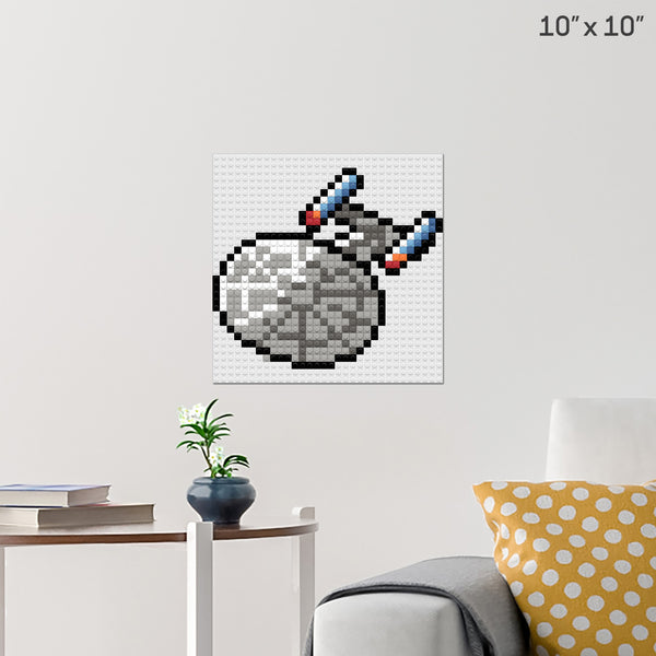 USS Enterprise D Brick Poster