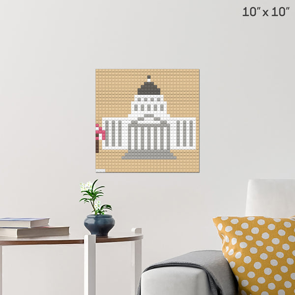 Utah State Capitol Brick Poster