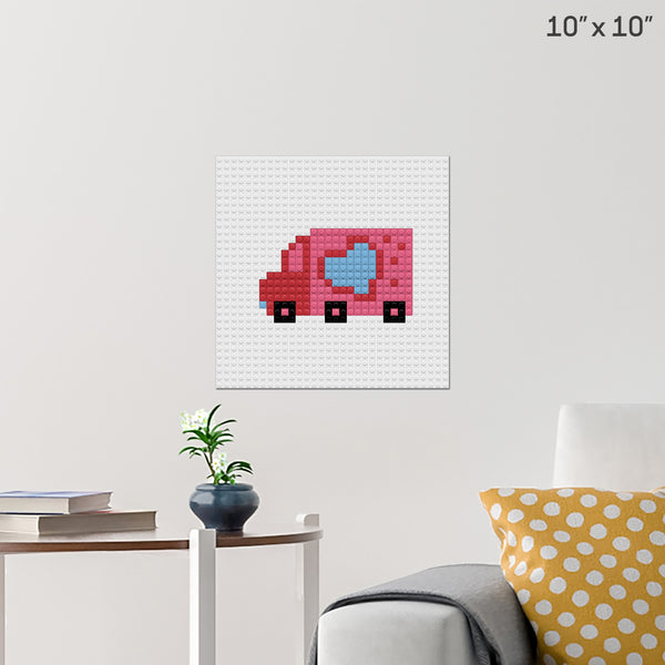 Valentine Truck Brick Poster