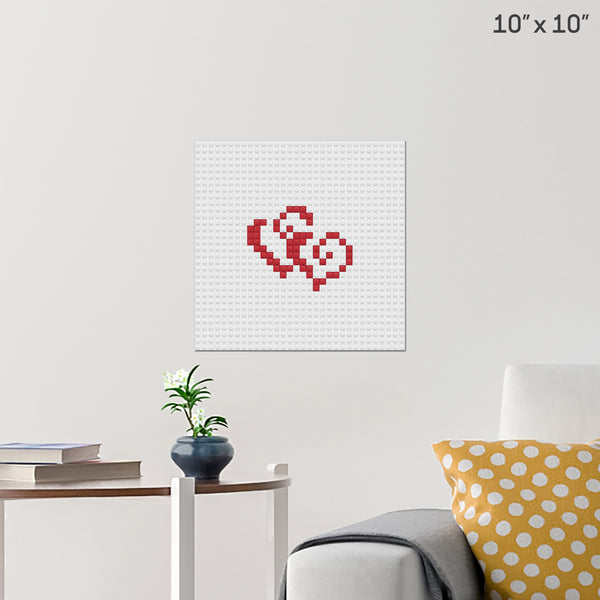 Valentine's Day Brick Poster