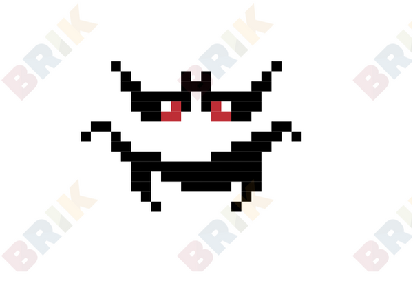 Vampire Face Pixel Art