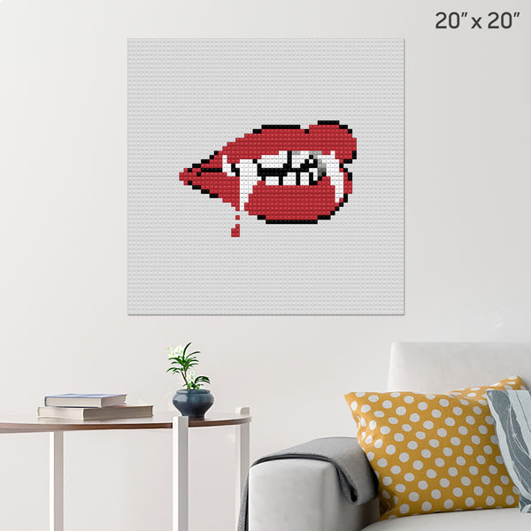 Vampire Lips Brick Poster