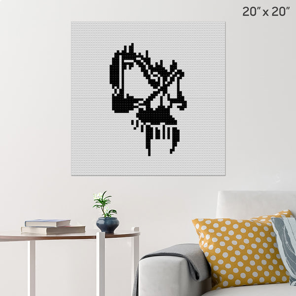 Vampire Skull Brick Poster