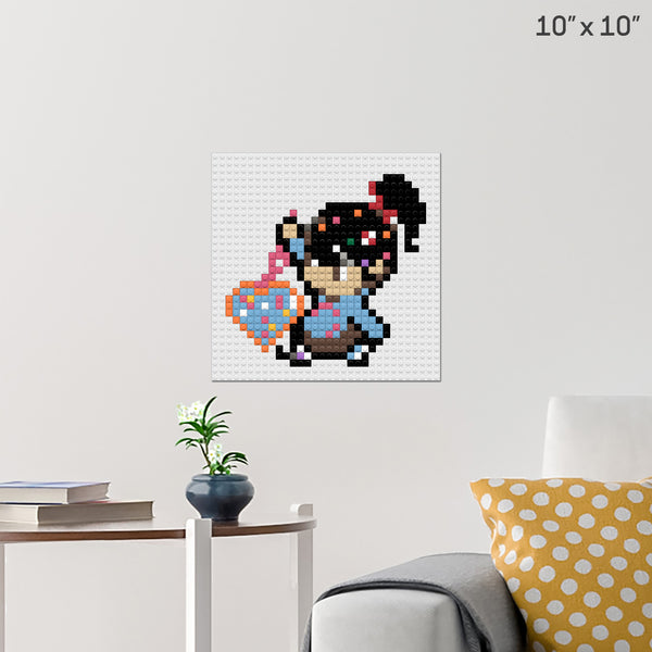 Vanellope Brick Poster