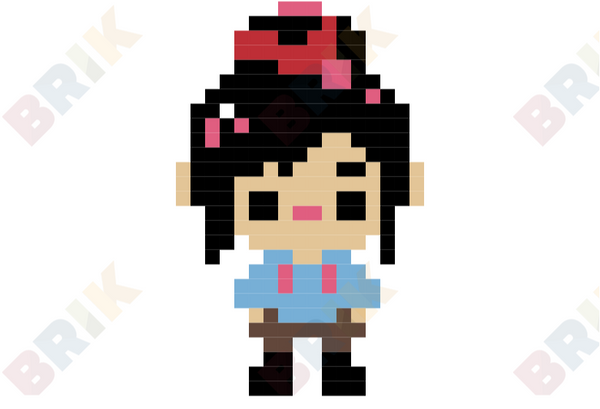 Vanellope von Schweetz Pixel Art