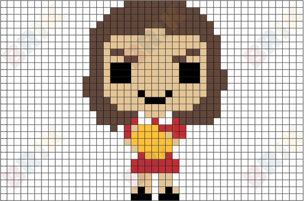 Veruca Salt Pixel Art