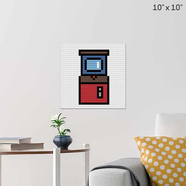 Video Game Brick Poster