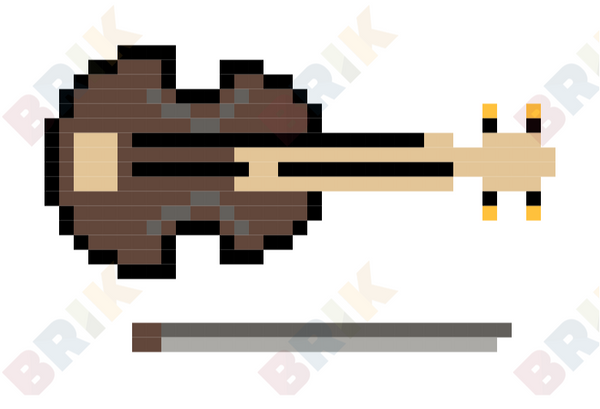 Violin Day Pixel Art