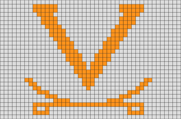 Virginia Cavaliers Pixel Art