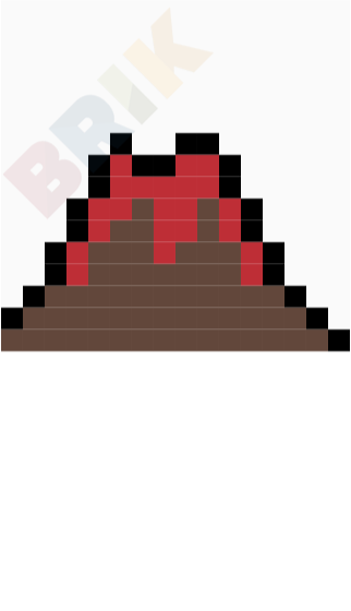 Volcano Pixel Art