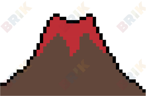 Volcano Pixel Art