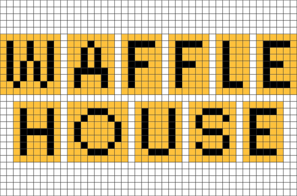 Waffle House Pixel Art