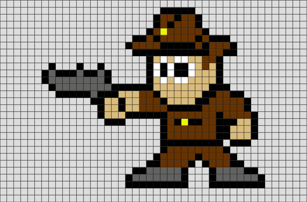 Walking Dead Rick Pixel Art
