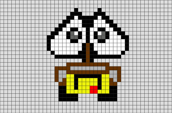 Wall-E Pixel Art