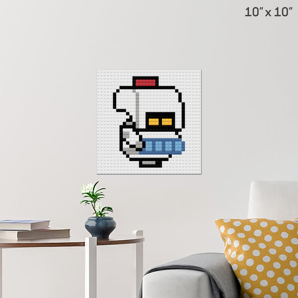 WALL-E art Brick Poster