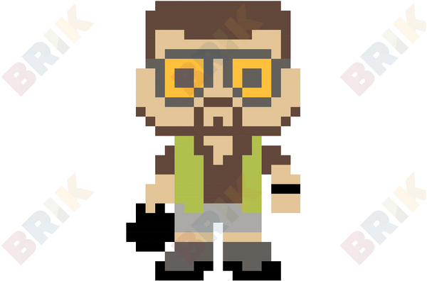Walter Sobchak Pixel Art