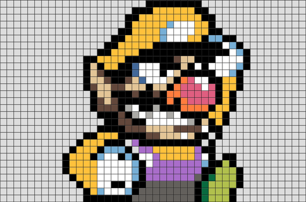 Wario Pixel Art