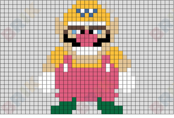Wario Pixel Art