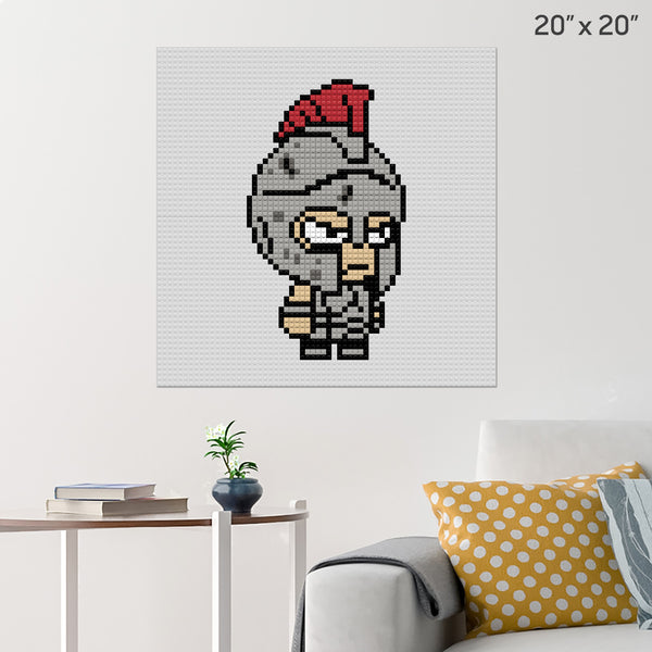 Warrior Brick Poster