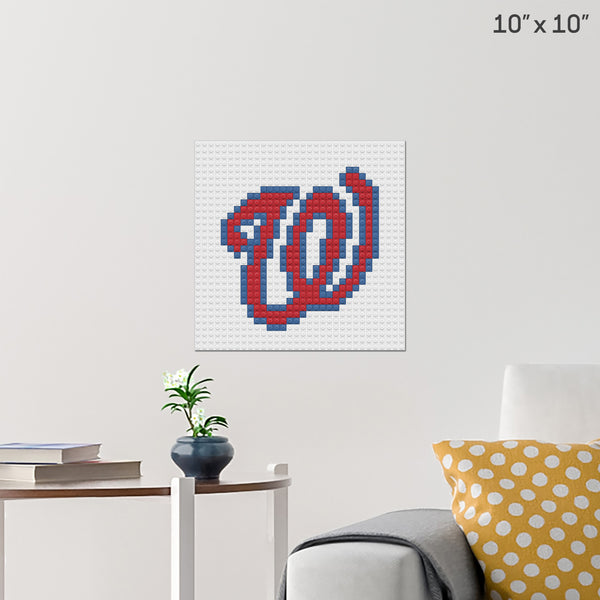 Washington Nationals Brick Poster