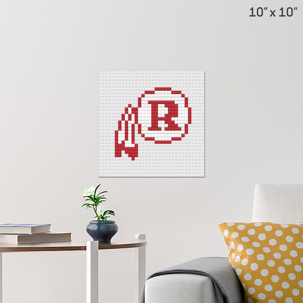 Washington Redskins Brick Poster