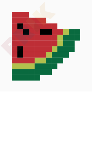 Watermelon Pixel Art