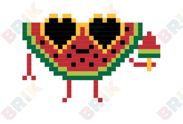 Watermelon Pixel Art