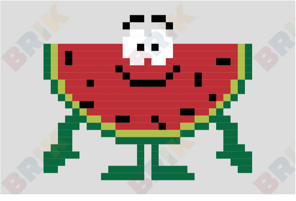 Watermelon Pixel Art