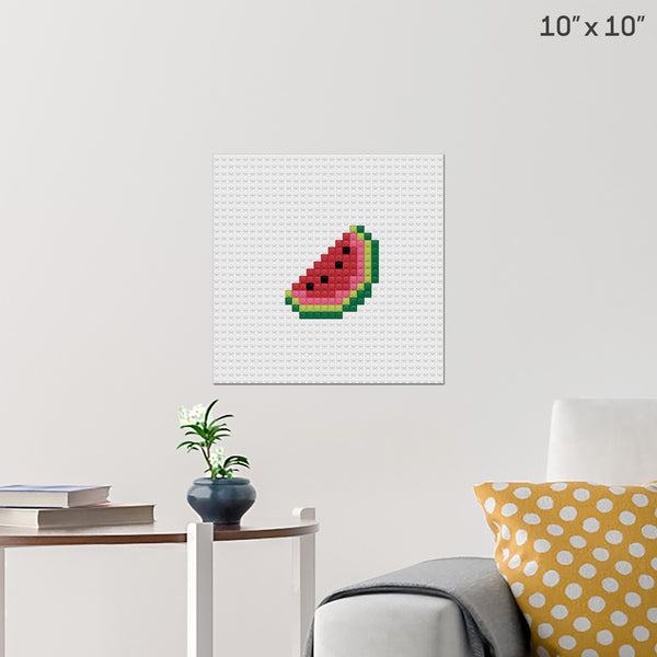 Watermelon Brick Poster