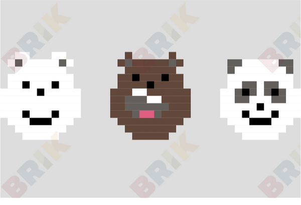 We Bare Bears Pixel Art